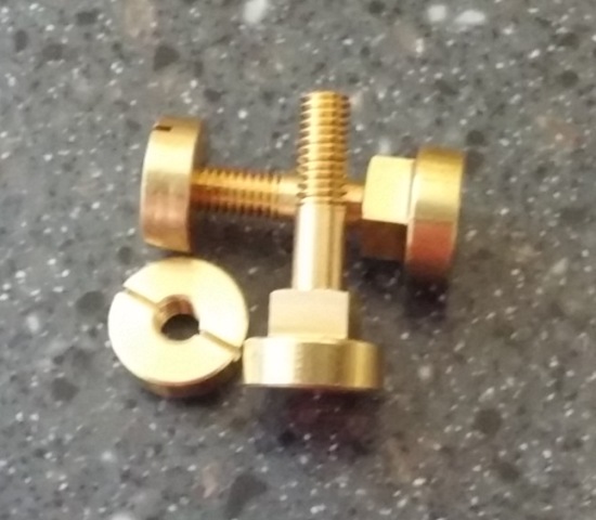 Winsor Saw Brass Split Nuts and Bolts